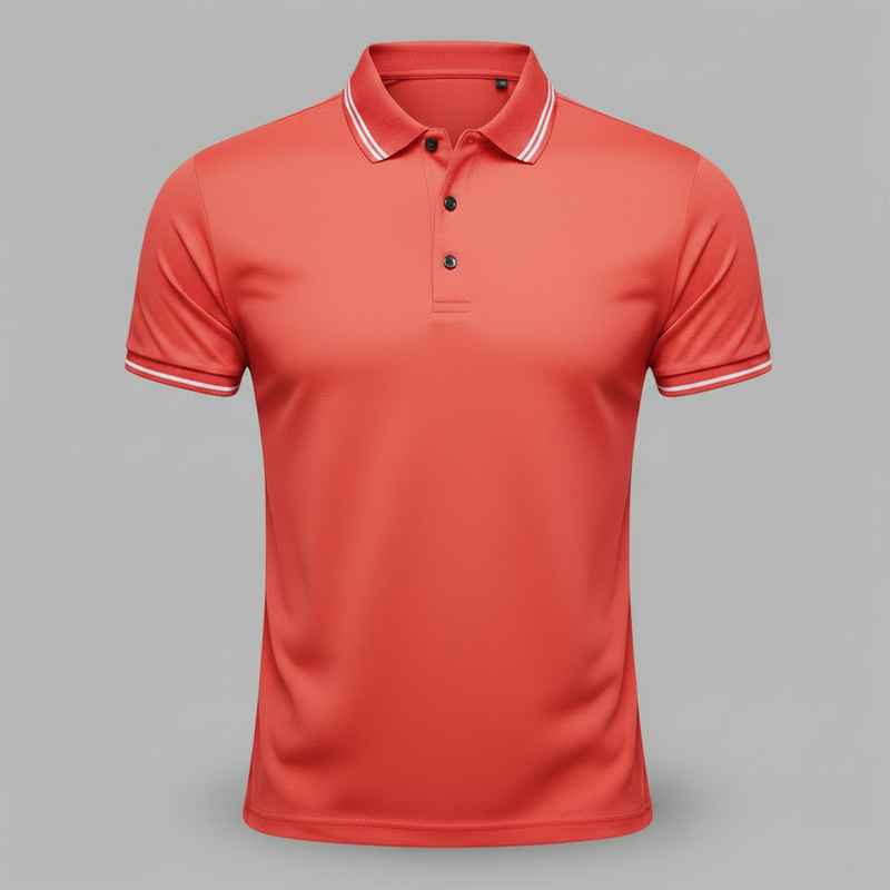 Men's Slim Fit Polo Shirt | Short Sleeve Casual Top