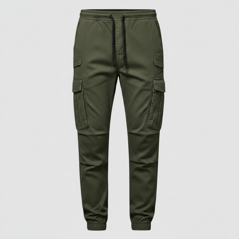 Men's Tactical Cargo Pants | Multi-Pocket Black Cargo Trousers