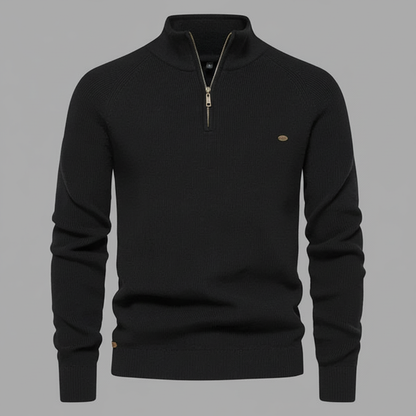 Men's Half-Zip Sweater | Slim Fit Knitted Jumper