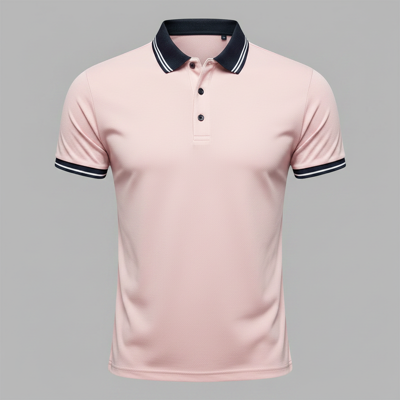 Men's Slim Fit Polo Shirt | Short Sleeve Casual Top