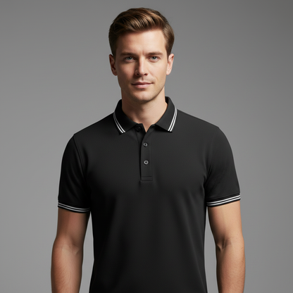 Men's Slim Fit Polo Shirt | Short Sleeve Casual Top