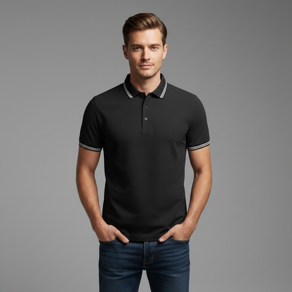 Men's Slim Fit Polo Shirt | Short Sleeve Casual Top