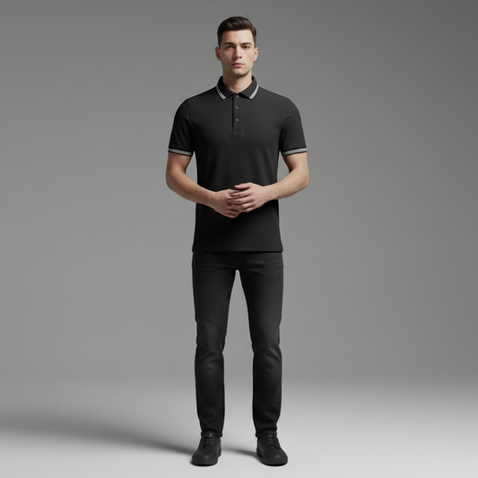 Men's Slim Fit Polo Shirt | Short Sleeve Casual Top