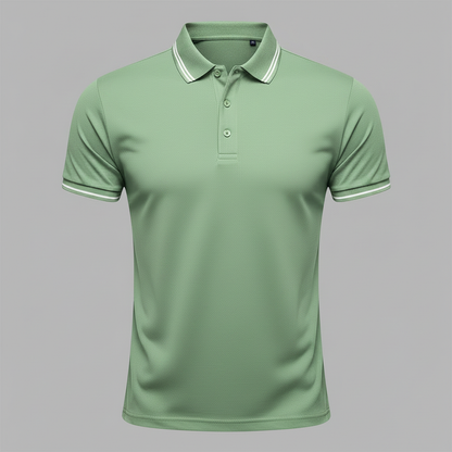 Men's Slim Fit Polo Shirt | Short Sleeve Casual Top