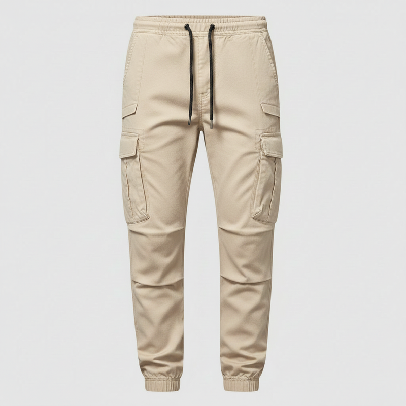 Men's Tactical Cargo Pants | Multi-Pocket Black Cargo Trousers