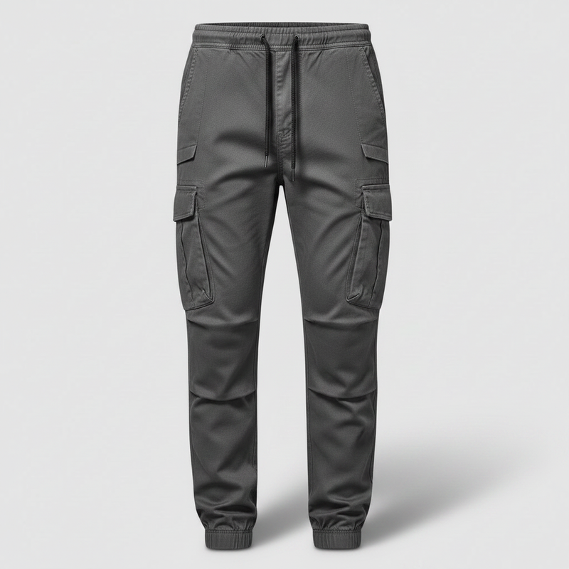 Men's Tactical Cargo Pants | Multi-Pocket Black Cargo Trousers
