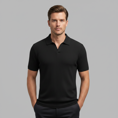 Men's Waffle Polo Shirt | Casual Summer Polo Shirts
