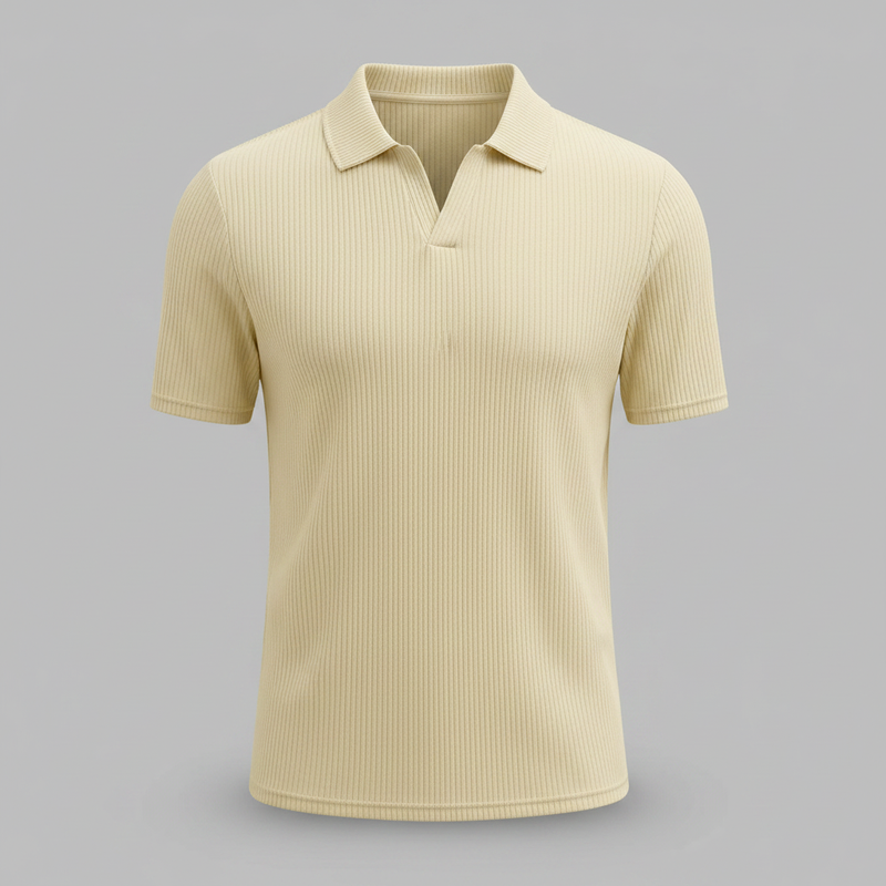 Men's Waffle Polo Shirt | Casual Summer Polo Shirts