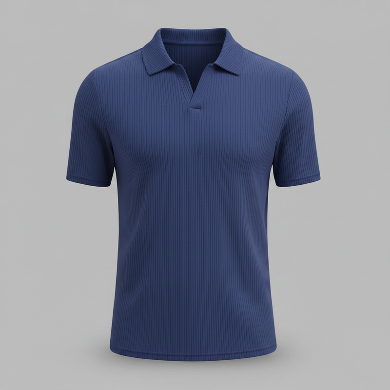 Men's Waffle Polo Shirt | Casual Summer Polo Shirts