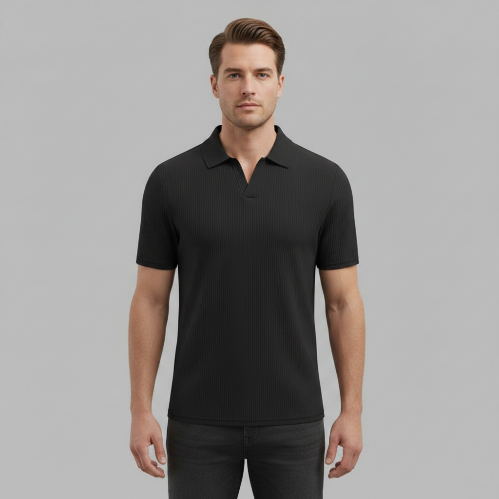 Men's Waffle Polo Shirt | Casual Summer Polo Shirts