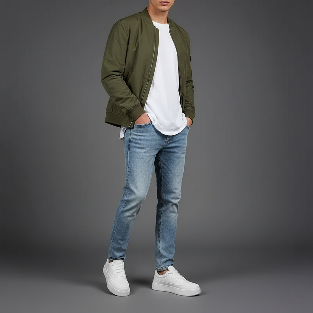 Men's White Platform Sneakers | Modern Casual Footwear