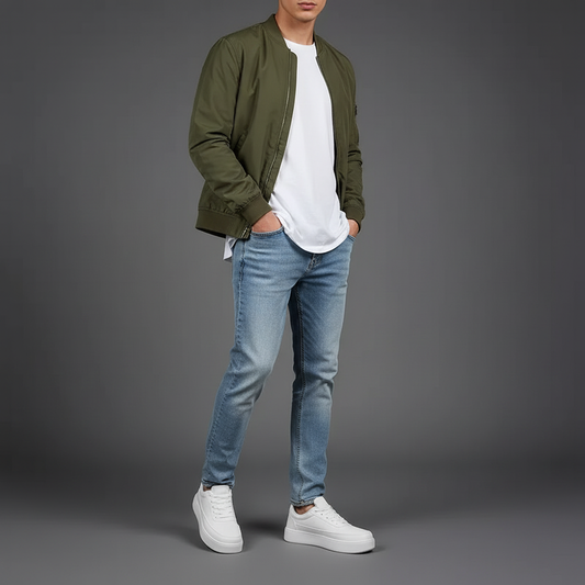 Men's White Platform Sneakers | Modern Casual Footwear