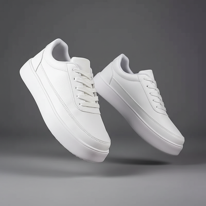 Men's White Platform Sneakers | Modern Casual Footwear