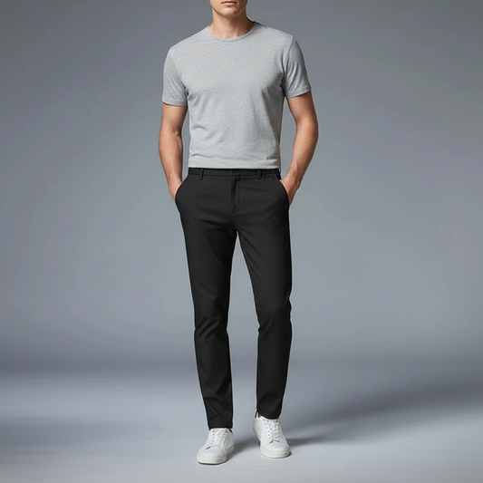 Saul | Men's Slim Fit Trousers with Stretch Fabric