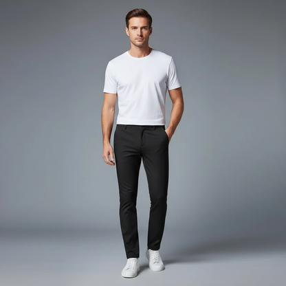 Saul | Men's Slim Fit Trousers with Stretch Fabric