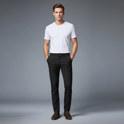 Saul | Men's Slim Fit Trousers with Stretch Fabric